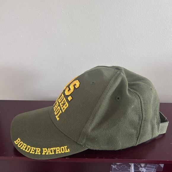 U.S. Border Patrol Hat, Cap Army Green Adjustable - Picture 2 of 6